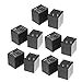 uxcell 10Pcs DC 5V Coil SPDT 1NO 1NC 5P Power Electromagnetic Relay DIN Rail/PCB Mounted 250V/30V 15A