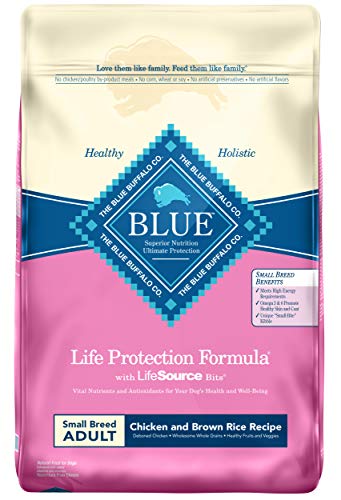 Blue Buffalo Life Protection Formula Small Breed Dog Food - Natural Dry Dog Food for Adult Dogs - Chicken and Brown Rice - 15 lb. Bag