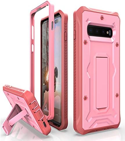 Galaxy S10+ Plus Heavy Duty Case - ArmadilloTek Vanguard Series Military Grade Rugged Case with Kickstand for Samsung Galaxy S10+ Plus [Not S10 or S10e] - Pink