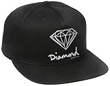 Diamond Supply Co. Men's Og Script Brilliant Snapback, Black, One-Size