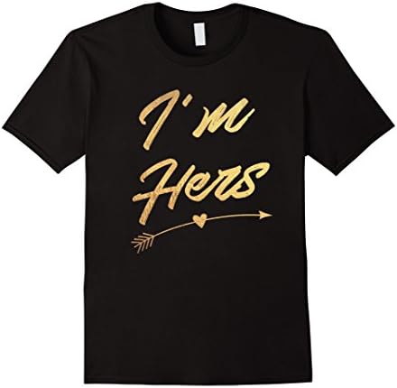Mens I'm Her: His and Hers Shirts for Couples Medium Black