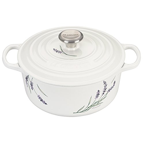 Le Creuset Enameled Cast Iron Round Dutch Oven , 4.5 qt., White w