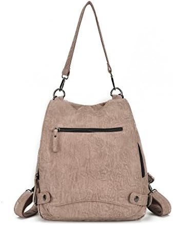 Artwell Women Backpack Purse Anti-theft Ladies Rucksack Washed Leather Travel Daypack Crossbody Shoulder Bag