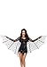 Leg Avenue Women's Lace Bat Wing Shrug, Black, One Size