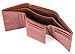Trifold Leather Wallets for Men – 2 ID Windows Credit Card Holders RFID & Elegant Gift Box (Dark brown)