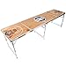Can't Stop Party Supplies Portable Tailgating Beer Pong Table Easily Foldable w/ Adjustable Height Options - Basketball Design