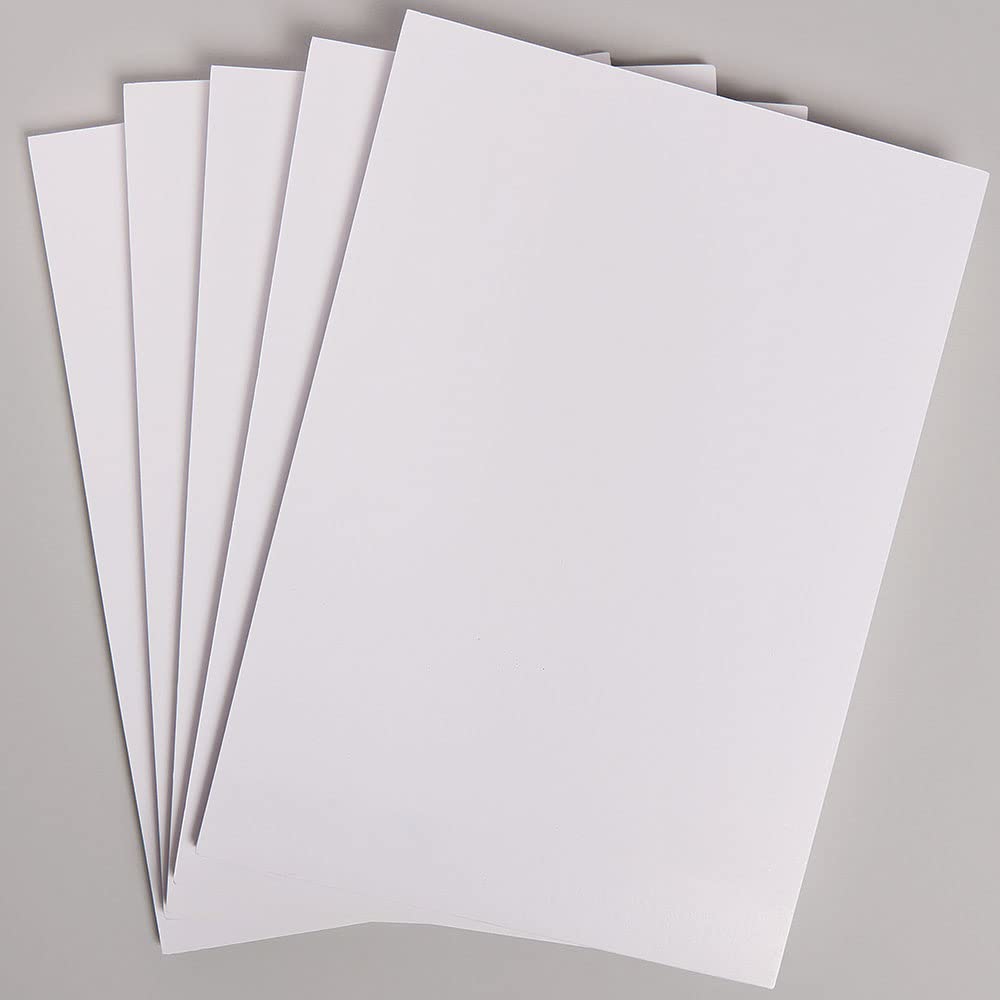 Baker Ross FC885 White A4 Foam Board - Pack of 5 Sheets, Modelling and Mounting Board for Kids and Adults