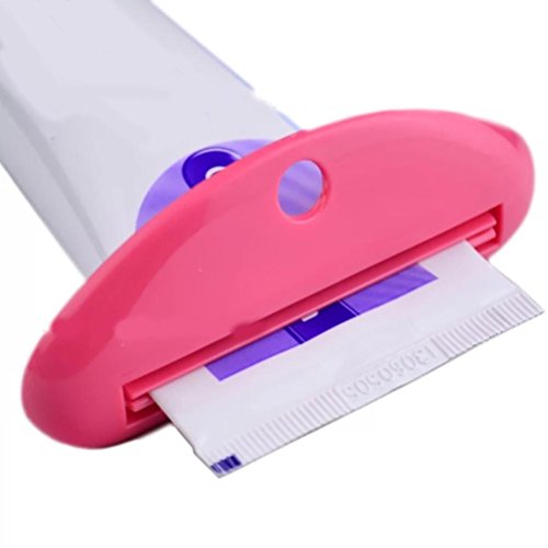 Baomabao 2pc Tube Rolling Holder Squeezer Cartoon Toothpaste Dispenser Bathroom Home