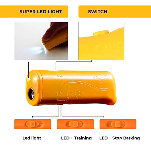 nicekrud Ultrasonic Dog Bark Deterrent & Handheld Anti Barking Repeller Training Gadget for Pets and Dog Trainer & Dog Barking Control Devices
