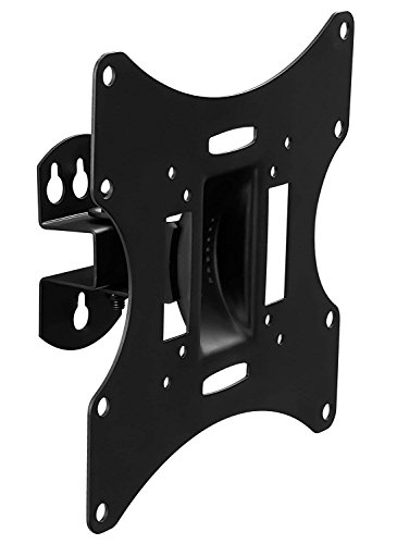 Mount-It! MI-4501L TV Wall Mount Bracket for Maximum 42" LCD, LED, Plasma, 4K, 3D TV Screens, Swivels and Tilts, 66 Lbs Capacity, Black