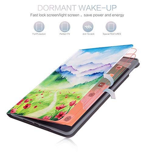 Ipad 7Th Generation Case Lalumix Ipad 10.2 Case 2019 Smart Shell Stand Cover Soft TPU Hard Back Protector with Auto Wake/Sleep for Tablet Case (Valley)