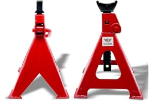 BullsArmor Jack Stands 3 Ton (6,000 lbs) Capacity - Heavy Duty Professional Steel with Self-Locking for Car, Small SUV - Adju