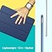 MoKo Case Fit iPad Pro 12.9 2017/2015 - Slim Lightweight Smart Shell Stand Cover with Translucent Frosted Back Protector Fit Apple iPad Pro 12.9 Inch 2017&2015, Navy Blue (with Auto Wake/Sleep)