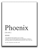 Phoenix Wall Decor - 8x10" UNFRAMED Print - Funny