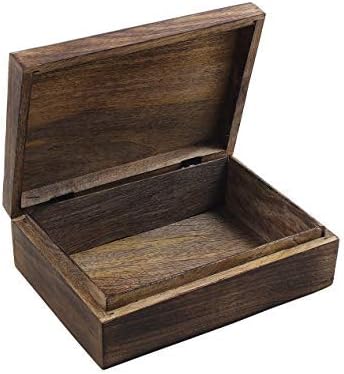 Aheli Wooden Box Cycle Motif Handcrafted Jewelry Keepsake Trinket Decorative Storage Organizer