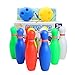 Yoptote Colorful Bowling Ball Toys Set with 10 Pins and 2 Bowling Balls Great Gift for Children 3 years old and up (12 PCS)