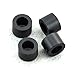 Electronics-Salon 100pcs 5mm Black Nylon Round Spacer, OD 7mm, ID 4.1mm, for M4 Screws, Plastic.