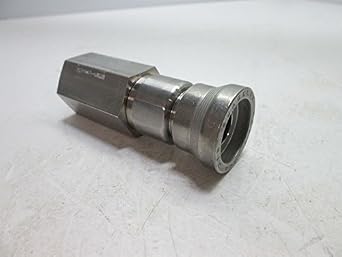 Stainless Steel Instrumentation Quick Connect Stem with Valve, 3/8 in