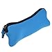 BCP Portable Washable Travel Cutlery Kit Neoprene Case( Not included cutlery) bone Style Tableware Bag with Zipper-Blue Color