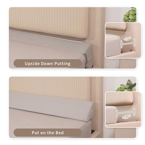 Aurako Queen Size Bed Wedge Pillow Headboard Pillow Mattress Wedge Bed