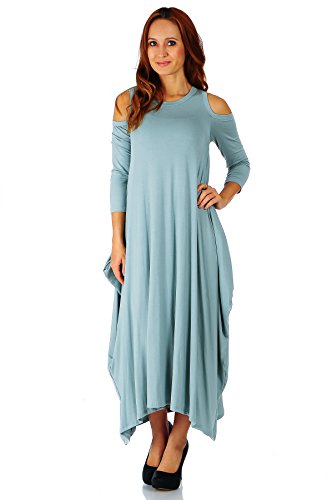 Simply Ravishing Rayon Span Maxi Boho Harem Spaghetti Strap Dress Size Small 5 X Small H Grey
