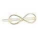 Adecco LLC 7pcs Minimalist Dainty Gold Silver Hollow Geometric Metal Hairpin Hair Clip Clamps,Circle, Triangle and Moon etc