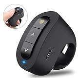 Presentation Clicker, BEBONCOOL Powerpoint Clicker for Presentation, Wireless Clicker for Powerpoint Presentations, Finger Ring Wireless Presenter Remote, RF 2.4 GHz Slide Advancer