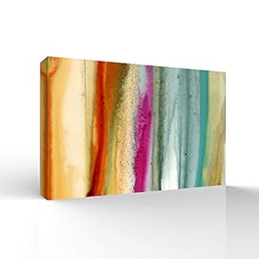 Wall26-Canvas Wall Art-Abstract Colorful Lines-Giclee Painting Wall Art for Bedroom Living Room Home Decoration - 12x18 inches