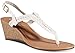 Twisted Women's RILEY Braided Gladiator Keyhole Low Wedge Sandal