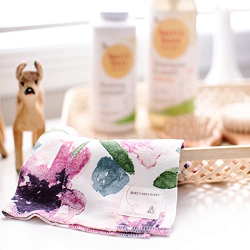 Burt's Bees Baby Burp Cloths, 5Pack Extra Absorbent 100 Organic