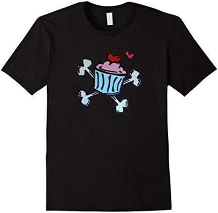 Men's Cupcakes Logo T Shirt XL Black