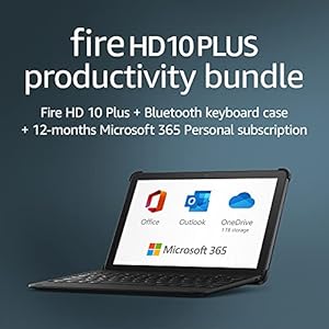 Introducing-Fire-HD-10-Plus-tablet-32-GB-Slate-with-Ads-Bluetooth-keyboard-12-month-Microsoft-365-Personal-subscription Fire HD 10 Plus tablet, 32 GB, Slate, with Ads + Bluetooth keyboard + 12-month Microsoft 365 Personal subscription