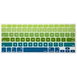 Mosiso Keyboard Cover with Pattern for Macbook Pro 13 Inch, 15 Inch (with or without Retina Display, 2015 or Older Version) Macbook Air 13 Inch, mix Ombre Green