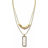 Layered Necklaces for Women, 18K Gold Plated Titanium Steel Necklace, Hypoallergenic Necklace for Sensitive Skin, Minimalist Everyday Jewelry, Gift Jewelry for Her