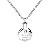 ZARABE Cremation Jewelry Angel Wings I'm here watching over you Memorial Urn Necklace Ash Keepsake
