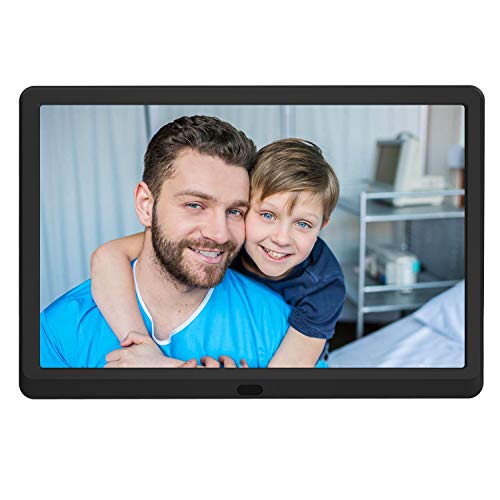 Atatat 10 inch Digital Picture Frame with IPS Screen, 1920×1080 Digital Photo Frame with Remote Control, Calendar, Slideshow Mode, Support 1080P Video, USB and SD Card Slots, Background Music