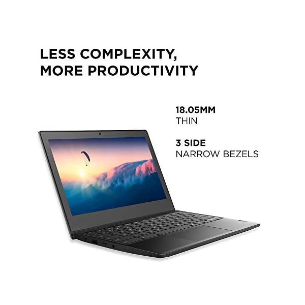 Lenovo IdeaPad 3 11.6 Inch HD Chromebook - (Intel Celeron, 4 GB RAM, 32 GB eMMC, Chrome OS) - Onyx Black