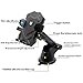 Car Phone Mount,XRXD Car Mount Washable Strong Sticky Gel Pad with One-Touch Design Dashboard Car Phone Holder for iPhone X/8/8Plus/7/7Plus/6s/6Plus/5S, Galaxy S5/S6/S7/S8, Note 8, LG (Blue)