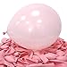 AZOWA Baby Pink Balloons 12 inch Pack of 100 Latex Balloon