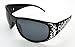 VOX Polarized Trendy Classic Womens Hot Fashion Sunglasses w/FREE Microfiber Pouch - Black Frame - Smoke Lens