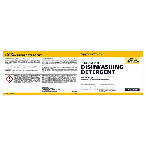 3 AmazonCommercial+Professional+Dishwashing+Detergent+1+Gallon