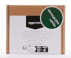 Amazon Basics Speaker Connector Banana Plugs,12