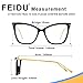 FEIDU Blue Light Blocking Glasses Women Cat Eye Computer Fack Glasses