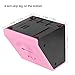 Face Coin Bank Sunsbell Money Eating Coin Bank Battery Powered Monkey Saving Box - Pink