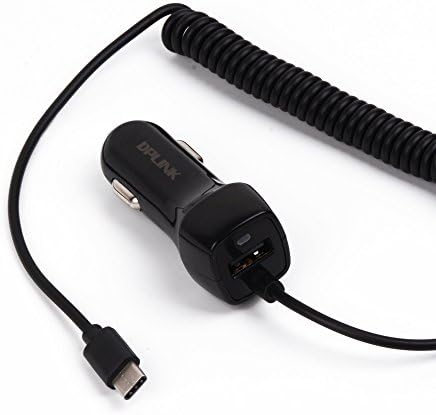 Type C Car charger,USB Car Charger With USB C For Samsung Galaxy S8/Note8/LG G6/Google Pixel 2/Moto Z/Sony Xperia XZ Premium and More By Dplink