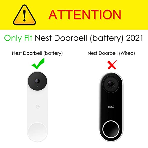 CaseBot Wall Plate for Google Nest Doorbell (Battery) 2021, Practical and Stylish Decoration