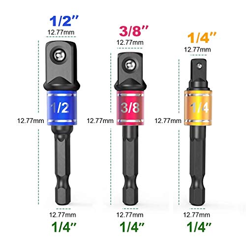 Clearance Sale!UMFun Drill Nut Bit Set With 105° Right Angle Extension Screwdriver Drill Attachment - Thumbnail 2