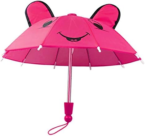 Umbrella Accessories For 18 inch American Girl /Baby Born Dolls Handmade Raptop (Red)