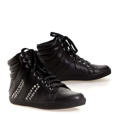 Amazon.com | Soda CARMIA STUDDED SNEAKER Womens Shoes