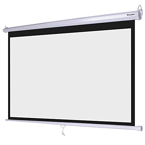 Instahibit-100inches-Diagonal-169-Manual-Pull-Down-Projection-Screen-Self-Locking-87-x-49-White